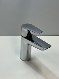 Смеситель для раковины GROHE BauEdge с ограничителем температуры и рычажным донным клапаном, M-Size, хром (23758001/U), уцененный товар