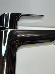 Смеситель для раковины GROHE BauEdge с ограничителем температуры и рычажным донным клапаном, M-Size, хром (23758001/U), уцененный товар