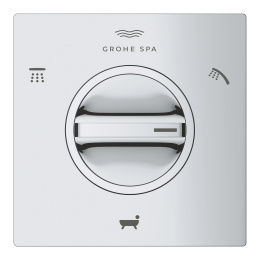 Внешняя часть переключателя потоков GROHE Allure на 3 положения, хром (19590001)