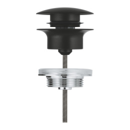 Донный клапан для раковины GROHE нажимной, матовый чёрный (658072430)