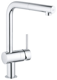 Смеситель для кухни GROHE Minta с вытяжным L-изливом, хром (32168000/U), уцененный товар