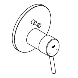 Внешняя часть смесителя для ванны GROHE Concetto, хром (24054001)