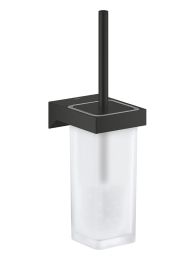 Туалетный ёршик GROHE Selection Cube с держателем, матовый черный (408572430)