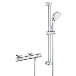 Термостат для душа GROHE Grohtherm 1000 Performance с душевым гарнитуром, хром (34783000)