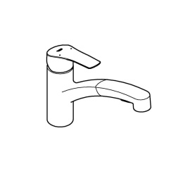 Смеситель для кухни GROHE Eurosmart с вытяжным душем, суперсталь (30305DC1)