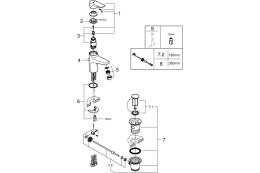 Набор GROHE Bau Ceramic: раковина со смесителем Start Flow (39472000)
