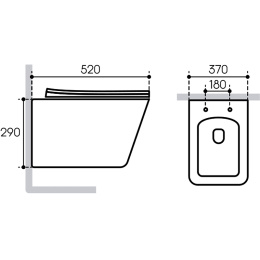 Комплект инсталляции GROHE Solido 38811KF0 с унитазом Aqueduto MACIO MAC0140 и сиденьем с микролифтом (NW0229)