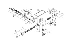 Термостат для ванны GROHE Grohtherm Cube, хром (34502000)