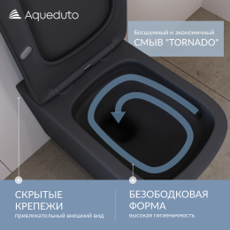 Комплект инсталляции GROHE Rapid SL 1000044 с унитазом Aqueduto MACIO Plus MACТ0240 и сиденьем с микролифтом (NW0671)