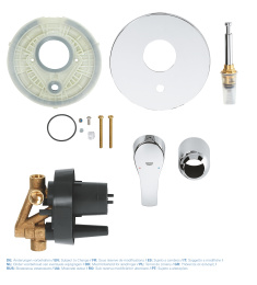 Смеситель для ванны GROHE Eurosmart в комплекте с монтажной частью, хром (33305002)