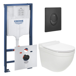 Комплект инсталляции GROHE Rapid SL 1000044 с унитазом AQUAme AQM2010 и сиденьем с микролифтом (NW0684)