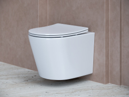 Подвесной унитаз Ceramicanova Балеарика безободковый, белый (CN6000)