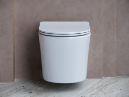 Подвесной унитаз Ceramicanova Балеарика безободковый, белый (CN6000)