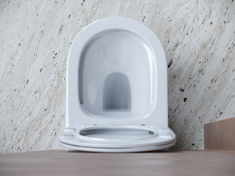 Подвесной унитаз Ceramicanova Балеарика безободковый, белый (CN6000)