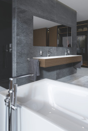 Внешняя часть смесителя для ванны GROHE Allure напольного монтажа, хром (25222001)