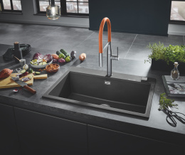 Смеситель для кухни GROHE Essence c профессиональным изливом, суперсталь (30503DC0)