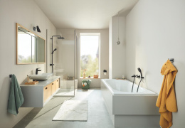 Смеситель для раковины GROHE Eurosmart, S-size, черный (332652433/UB), уцененный товар