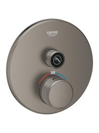 Внешняя часть термостата для душа GROHE Grohtherm SmartControl на 1 потребителя, сатиновый графит (29118MG0)