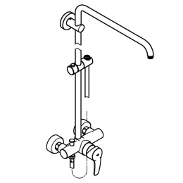 Душевая система GROHE Euphoria со смесителем для душа, хром (26240000)
