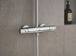 Душевая система GROHE Euphoria System 310 с термостатом для душа, хром (26075001/U), уцененный товар