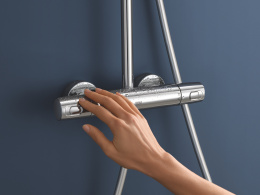 Душевая система GROHE Euphoria System 310 с термостатом для душа, хром (26075001/U), уцененный товар