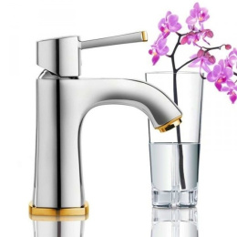 Смеситель для раковины GROHE Grandera, хром/золото (23310IG0)