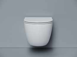 Подвесной унитаз Ceramicanova Альба безободковый, смыв Торнадо, белый (CN11005T)