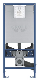 Инсталляция для подвесного унитаза, GROHE Rapid SLX, монтажная высота 1.13 м, со встроенной электрической розеткой и подводом воды для подключения унитазов-биде, (39596000)