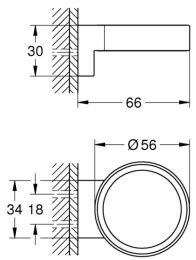 Держатель GROHE Selection, фантомный чёрный (41217KF0)