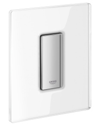 Панель смыва для писсуара GROHE Skate Cosmopolitan со стеклянной поверхностью, белая луна (38846LS0)