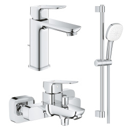 Готовый комплект для ванной комнаты GROHE Cubeo, хром (129361)