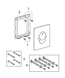 Система инсталляции GROHE Rapid SL 4 в 1 с подвесным унитазом и сиденьем (36502000)