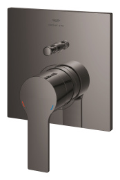 Внешняя часть смесителя для ванны GROHE Allure скрытого монтажа на 2 потребителя, квадратная, темный графит глянец (19315A01)