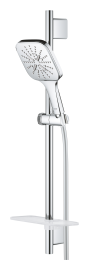 Душевой гарнитур GROHE Rainshower SmartActive 130 Cube, 3 вида струй, хром (26583000)