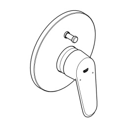 Внешняя часть смесителя для ванны GROHE Eurodisc Cosmopolitan, белая луна (19548LS2)