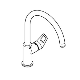 Смеситель для кухни GROHE BauLoop, хром (31368001)