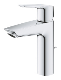 Смеситель для раковины однорычажный GROHE QuickFix Start с донным клапаном, M-Size, хром, (23552002)