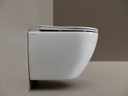 Подвесной унитаз Ceramicanova Тренд безободковый, смыв Торнадо, белый (CN4008T)