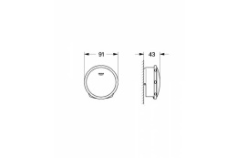 Наливной, сливной и переливной гарнитур GROHE Talentofill, внешняя часть, суперсталь (19952DC0)