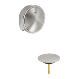 Наливной, сливной и переливной гарнитур GROHE Talentofill, внешняя часть, суперсталь (19952DC0)