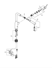 Готовый набор для кухни GROHE Essence+, хром (NK0021)