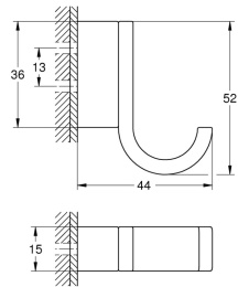 Крючок GROHE Selection, фантомный чёрный (41216KF0)