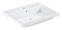 Раковина GROHE Cube Ceramic полувстраиваемая 60 см, альпин-белый (3947900H)