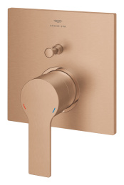 Внешняя часть смесителя для ванны GROHE Allure скрытого монтажа на 2 потребителя, квадратная, теплый закат матовый (19315DL1)