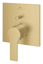 Внешняя часть смесителя для ванны GROHE Allure скрытого монтажа на 2 потребителя, квадратная, холодный рассвет матовый (19315GN1)