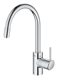 Смеситель для кухни GROHE Concetto с вытяжным изливом, хром (32663003)