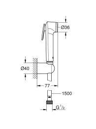 Набор для гигиенического душа GROHE Tempesta-F Trigger Spray 30 со смесителем BauLoop, хром (NH0011)
