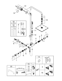 Душевая система GROHE Euphoria System 230 с термостатом для душа, хром (26187000)