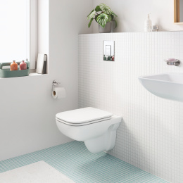 Унитаз подвесной безободковый GROHE Bau Edge, альпин-белый (39809000)