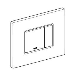 Панель смыва для унитаза GROHE Skate Cosmopolitan, 3 режима, альпин-белый (38732SH0/U), уцененный товар